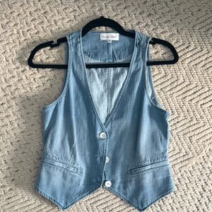 Bella Dahl Sky Blue Denim Vest